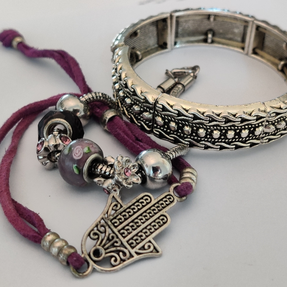 "Pretty in Purple" 3 Bracelet Bundle